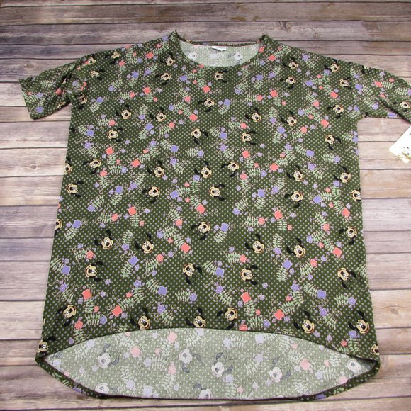 LuLaRoe Disney Minnie Mouse Floral Irma Tunic XL - Picture 2 of 8